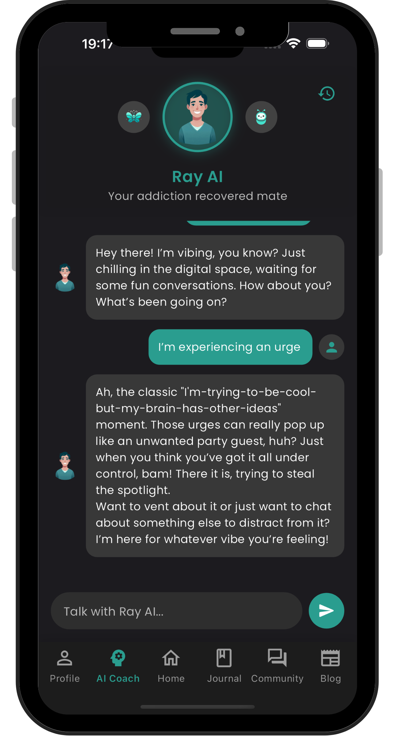 Recomorphosis AI coach feature screenshot
