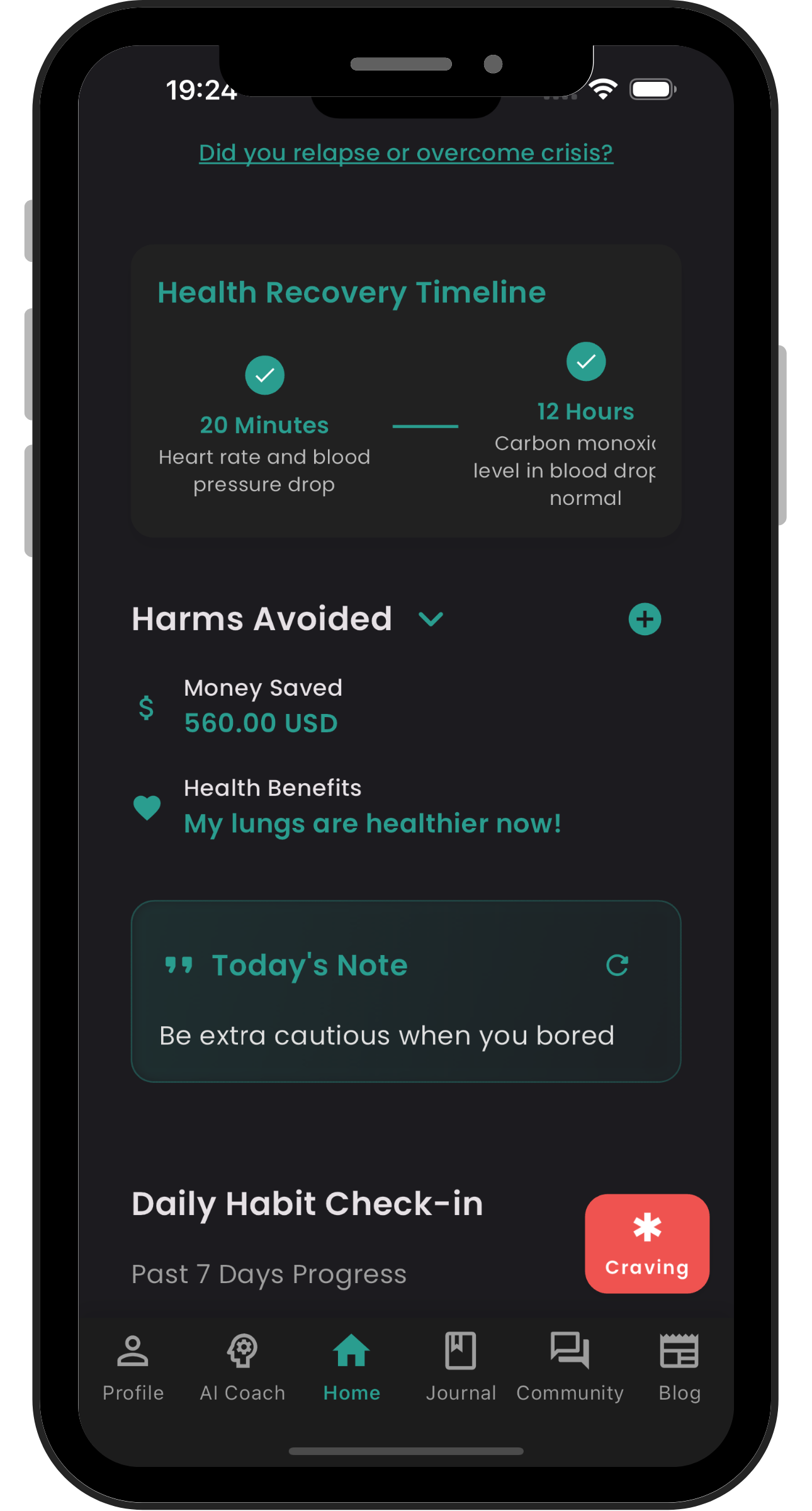 Recomorphosis progress tracking feature screenshot